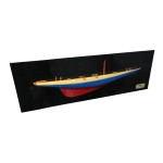 H009 Rainbow Half-Hull Scaled Model Boat Yacht Handmade 